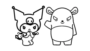 coloriage Kuromi gratuit pour enfants