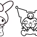 coloriage Kuromi pour enfant de à imprimer