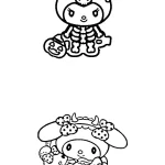 coloriage Kuromi gratuit pour enfants