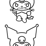 coloriage Kuromi à imprimer