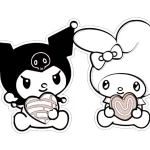 coloriage Kuromi et apprentissage