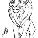 coloriage Roi Lion a telecharger