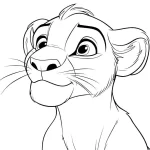 coloriage Roi Lion et decoupage a imprimer gratuit