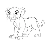 coloriage Roi Lion a dessiner en ligne