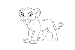 coloriage Roi Lion a dessiner en ligne