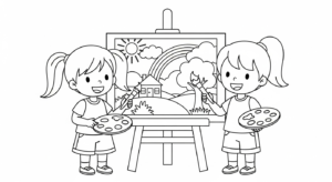coloriage BFF update a imprimer gratuitement