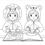 coloriage BFF update pour enfants à télécharger