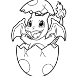 image pour coloriage Dracaufeu update enfant
