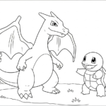 coloriage Dracaufeu update à imprimer pour enfant de 3 ans