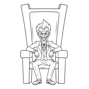 coloriage Joker updated pour enfant a imprimer gratuit