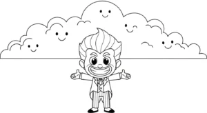 imprimer coloriage Joker updated pour enfant