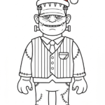 coloriage Monstre update pour primaire