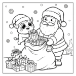 coloriage Monstre update pour enfants a imprimer gratuit