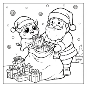 coloriage Monstre update pour enfants a imprimer gratuit