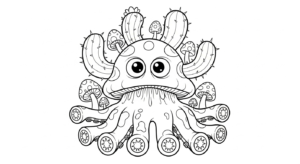 coloriage Monstre update a colorier en ligne gratuitement