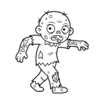 coloriage Monstre update a imprimer pour enfant de 4 ans