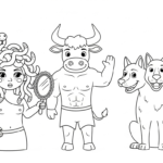 coloriage Monstre update à imprimer