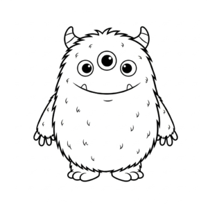coloriage Monstre update pour enfants à télécharger
