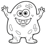 coloriage Monstre update a imprimer gratuitement