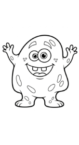 coloriage Monstre update a imprimer gratuitement