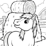 coloriage Poney updated a dessiner et imprimer