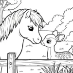 coloriage Poney updated à imprimer pdf gratuit