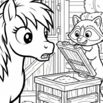 coloriage Poney updated à imprimer pour enfant de 8 ans