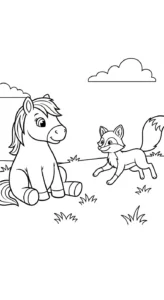 coloriage Poney updated à imprimer pour enfant de 3 ans