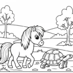 coloriage Poney updated et dessins
