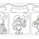 coloriage Schtroumpf updated à imprimer pour enfant de 8 ans