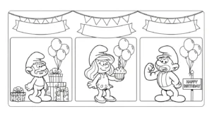 coloriage Schtroumpf updated à imprimer pour enfant de 8 ans