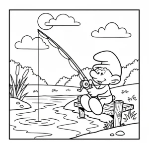 coloriage Schtroumpf updated a imprimer