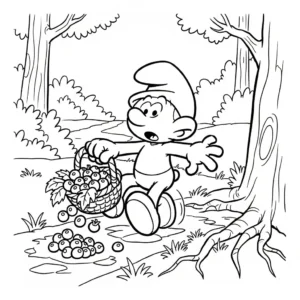 coloriage Schtroumpf updated pour enfant à imprimer