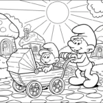 coloriage Schtroumpf updated pour enfant de 3 ans