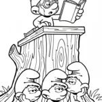 coloriage Schtroumpf updated gratuit pour enfants
