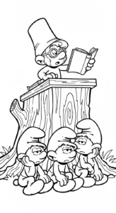 coloriage Schtroumpf updated gratuit pour enfants