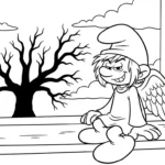 coloriage Schtroumpf updated à imprimer pour enfant de 12 ans