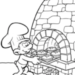 coloriage Schtroumpf updated pour enfant