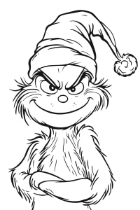 coloriage grinch a imprimer pour enfant de 4 ans