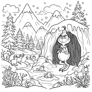 coloriage grinch a imprimer gratuitement