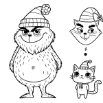 coloriage grinch a telecharger
