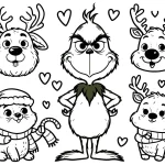 coloriage grinch a imprimer pour enfant de 4 ans