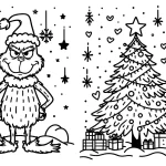 coloriage grinch pour enfant de 3 ans