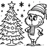 coloriage grinch a dessiner en ligne