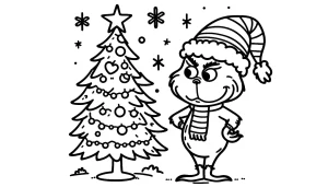 coloriage grinch a dessiner en ligne
