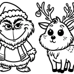 coloriage grinch pour enfants a imprimer
