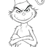 coloriage grinch à imprimer pour enfant de 9 ans