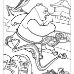 coloriage kung fu panda à imprimer pour enfant de 2 ans