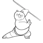 imprimer coloriage kung fu panda pour enfant