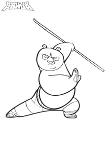 imprimer coloriage kung fu panda pour enfant